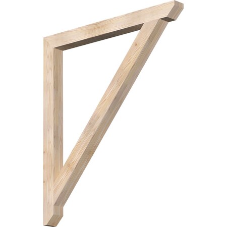Ekena Millwork Traditional Slat Smooth Bracket, Douglas Fir, 3 1/2"W x 42"D x 48"H BKT04X42X48TRA06SDF